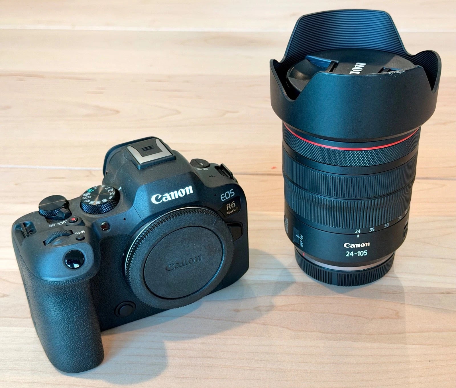 Canon EOS R6 20.1MP Mirrorless Camera - Black (RF 24-105mm f/4 L IS USM Lens...