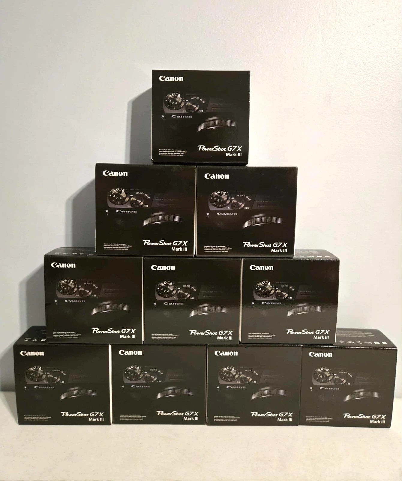 LOT of 10 Canon PowerShot G7 X Mark III 20.1 Digital Camera Black - BRAND NEW