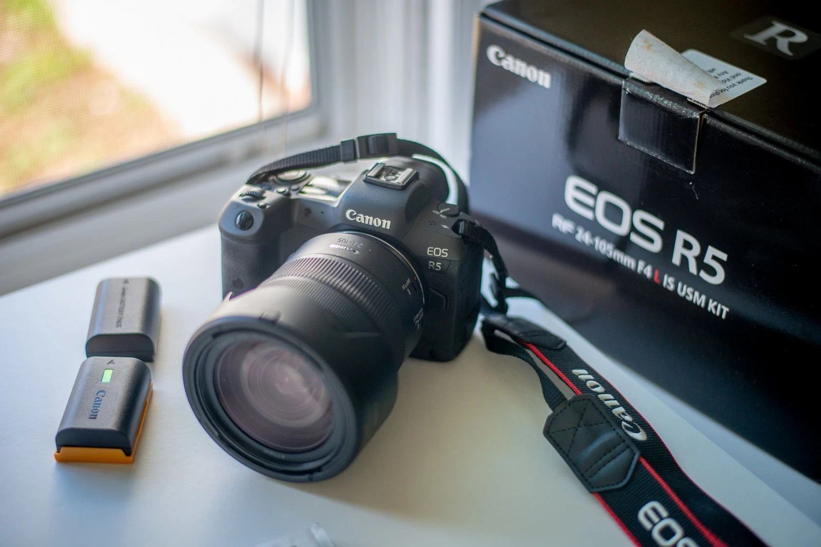 Barely Used Canon EOS R5 45.0MP Mirrorless Camera (RF 24-105mm f/4 L IS USM Lens