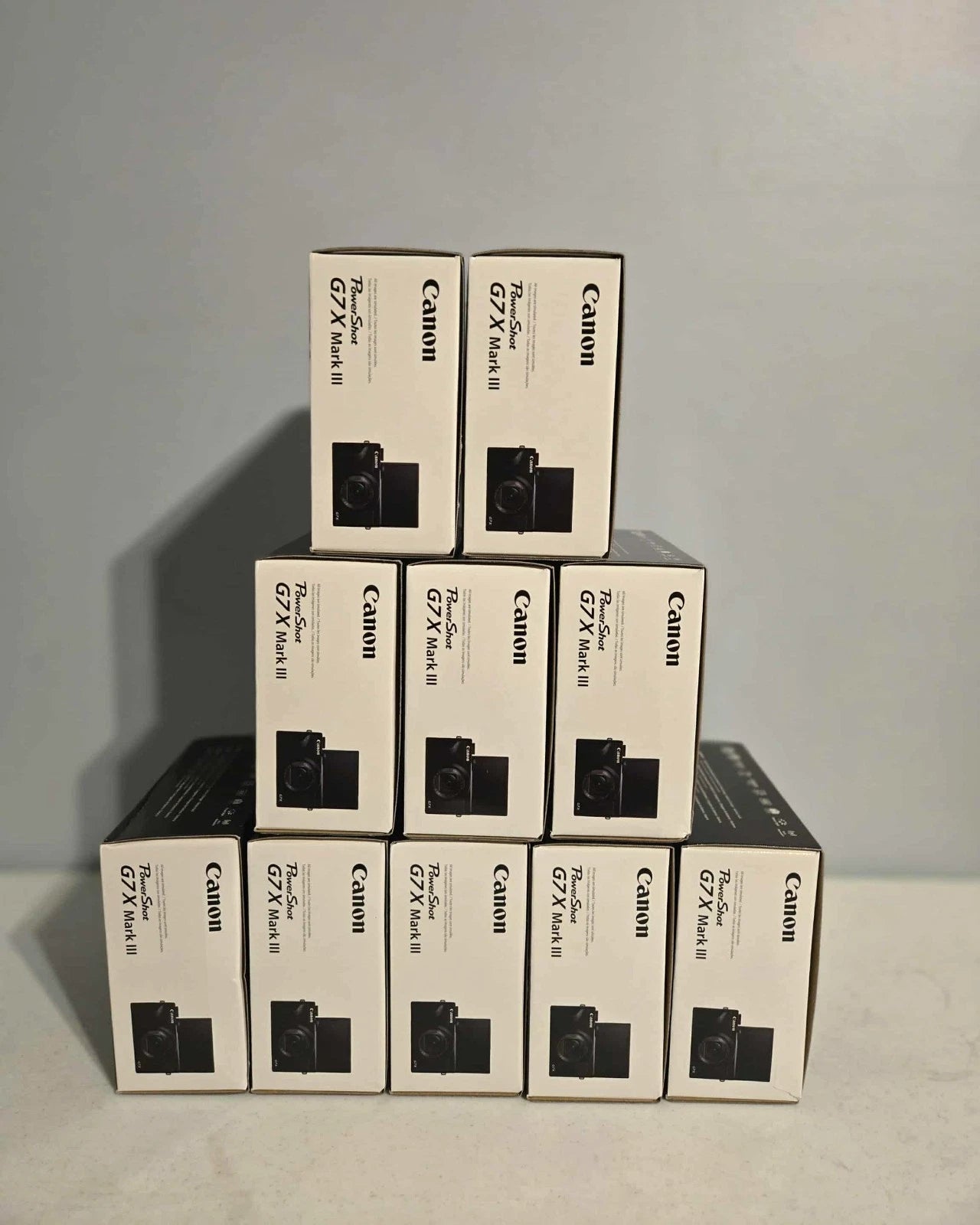 LOT of 10 Canon PowerShot G7 X Mark III 20.1 Digital Camera Black - BRAND NEW